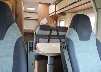 Fahrersicht mit Blick nach hinten